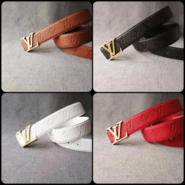 Ceinture LS VN avec logo en relief pour homme (largeur 4 cm)