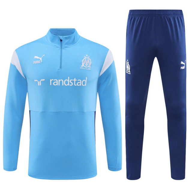 Adulte Olympique de Marseille 2023-2024 Quick Dry Casual Bleu ciel 
