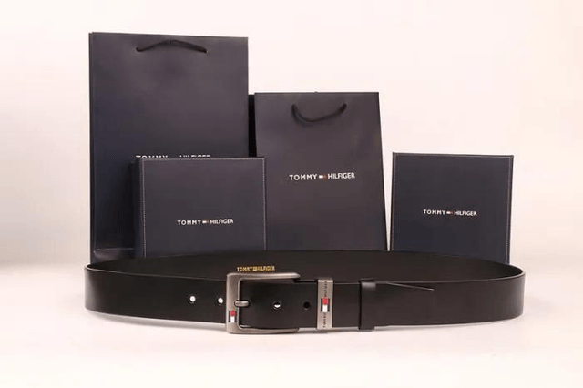 Ceinture TY HR en cuir avec boucle ardillon pour homme 120 cm