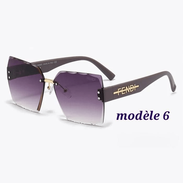 Lunette FND sans bordure, verres larges tendance et fashion pour femme