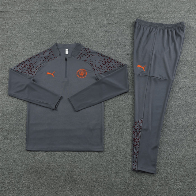 Adulte Manchester City F.C. 2023-2024 Quick Dry Casual gris