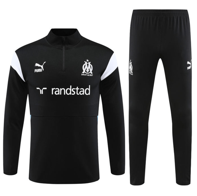Adulte Olympique de Marseille 2023-2024 Quick Dry Casual noir