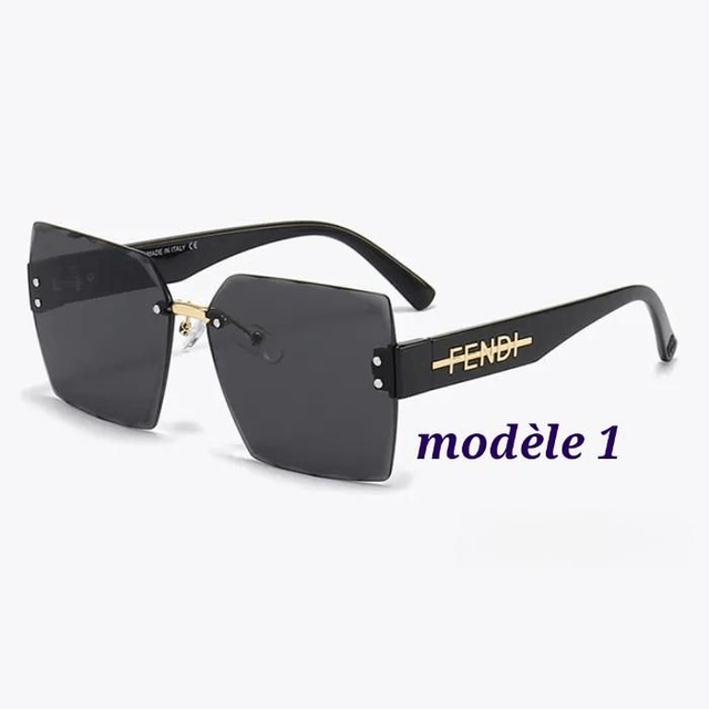 Lunette FND sans bordure, verres larges tendance et fashion pour femme