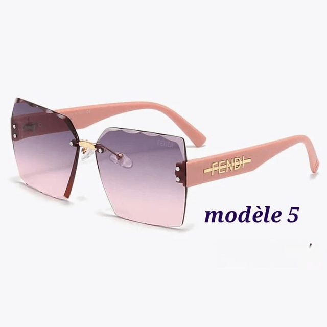 Lunette FND sans bordure, verres larges tendance et fashion pour femme