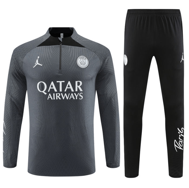 Adulte Paris Saint-Germain F.C.2023-2024 Quick Dry Casual gris foncé 