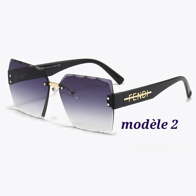Lunette FND sans bordure, verres larges tendance et fashion pour femme