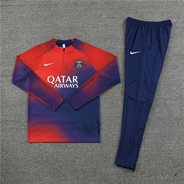 Adulte Paris Saint-Germain F.C.2023-2024 Quick Dry Casual rouge bleu 