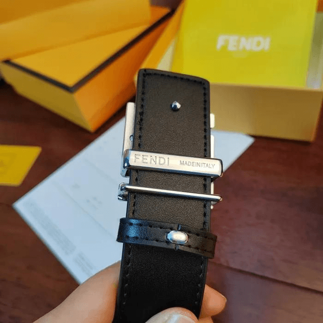 Ceinture FDI en cuir véritable pour homme avec boucle coulissante de 37 mm 105-125 cm

