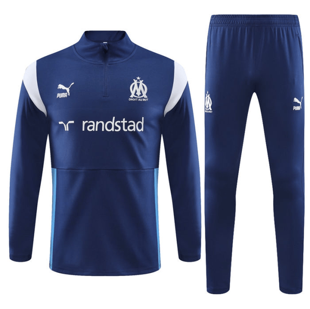 Adulte Olympique de Marseille 2023-2024 Quick Dry Casual Bleu 