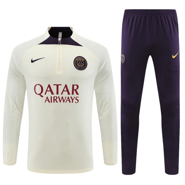 Adulte Paris Saint-Germain F.C.2023-2024 Quick Dry Casual blanc violet