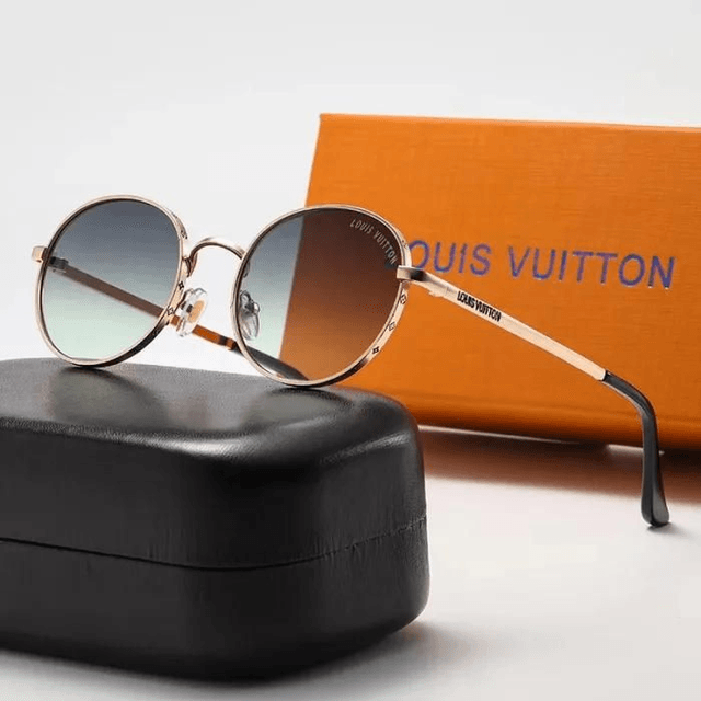 Lunette LSVN monture texturée métal, verres dégradés, luxe et qualité 1:1