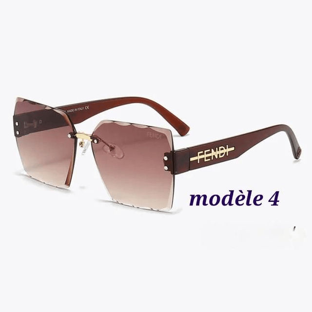 Lunette FND sans bordure, verres larges tendance et fashion pour femme