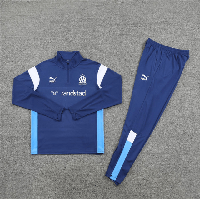 Adulte Olympique de Marseille 2023-2024 Quick Dry Casual Bleu 