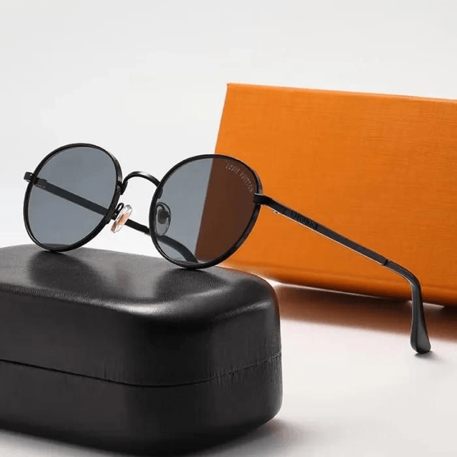 Lunette LSVN monture texturée métal, verres dégradés, luxe et qualité 1:1