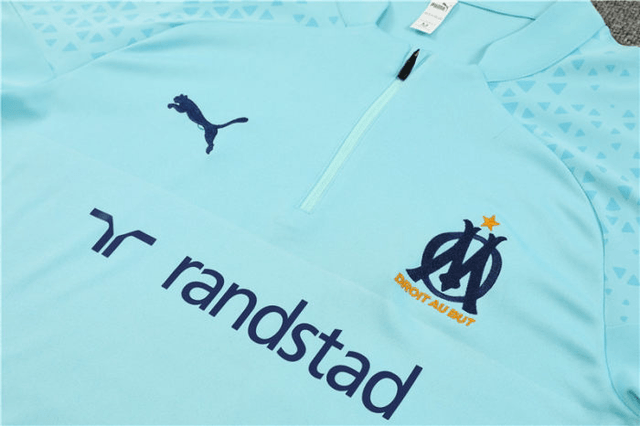 Adulte Olympique de Marseille 2023-2024 Quick Dry Casual bleu turquoise 
