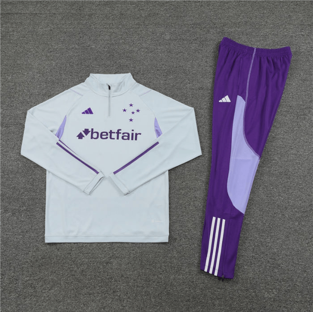 Adulte Cruzeiro Esporte Clube 2023-2024 Quick Dry Casual gris