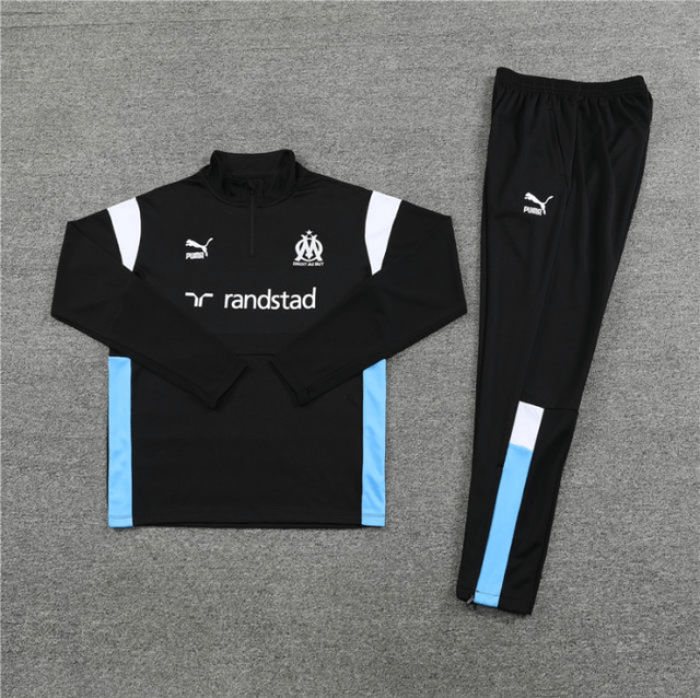 Adulte Olympique de Marseille 2023-2024 Quick Dry Casual noir