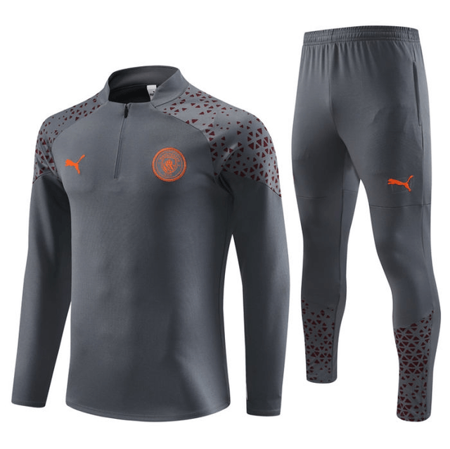 Adulte Manchester City F.C. 2023-2024 Quick Dry Casual gris