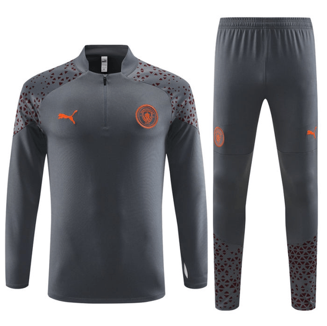 Adulte Manchester City F.C. 2023-2024 Quick Dry Casual gris