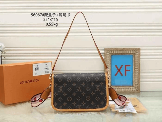 Sac LS VN à bandoulière Diane pour femme marron