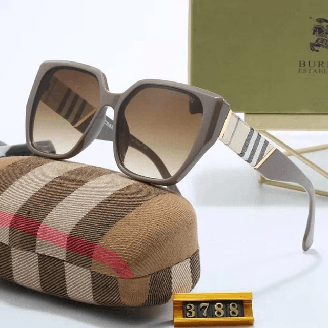 Lunette BBRY large monture rayée, verres dégradés fashion