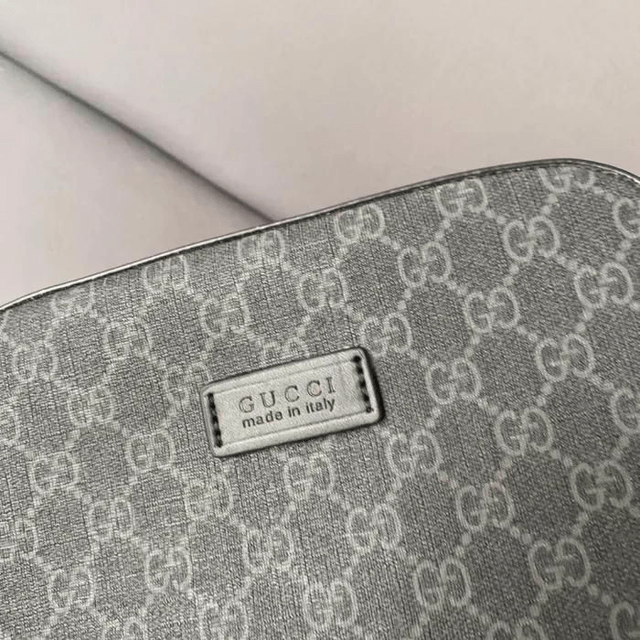 Sacoche GG original jacquard grise 25 x 15 cm