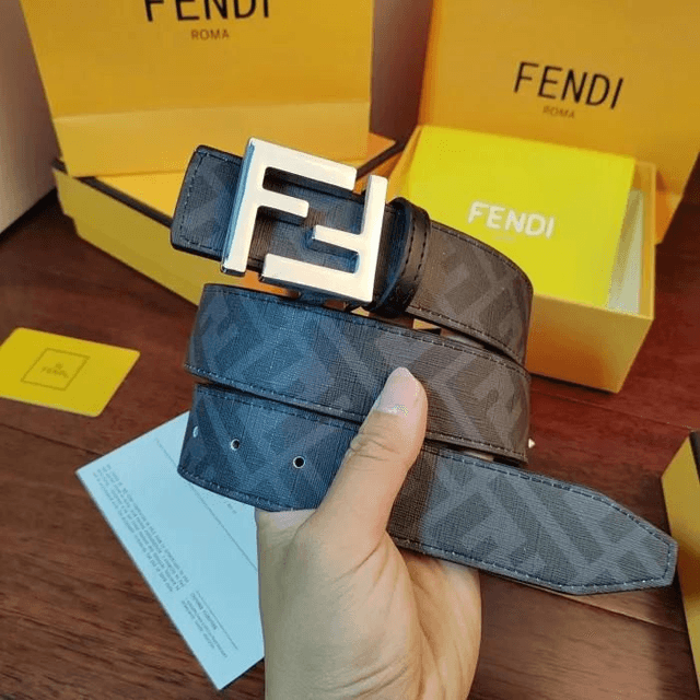 Ceinture FDI en cuir véritable pour homme avec boucle coulissante de 37 mm 105-125 cm

