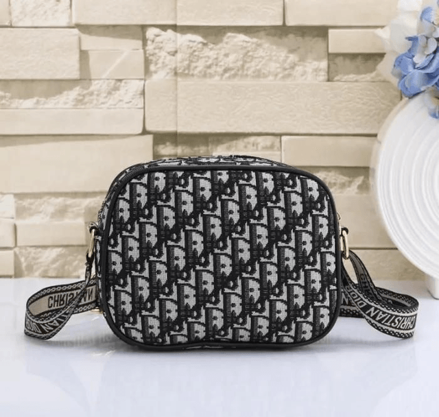 Sac DR à bandoulière en ruban imprimé brodé vintage mixte