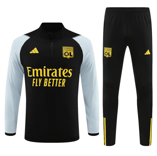 Adulte Olympique Lyonnais 2023-2024 Quick Dry Casual noir