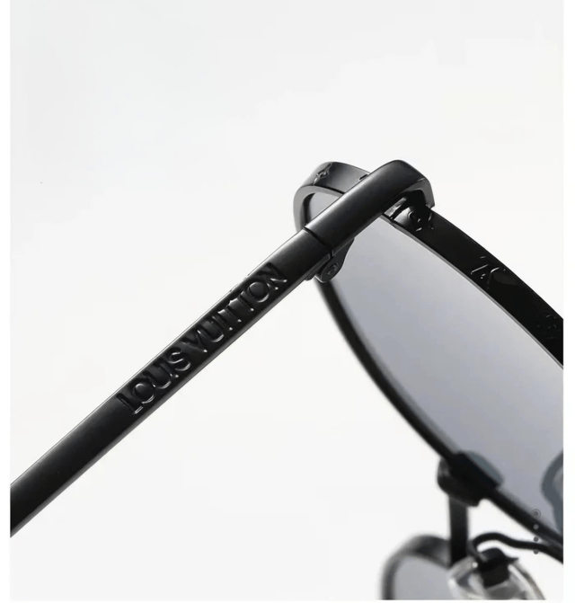 Lunette LSVN monture texturée métal, verres dégradés, luxe et qualité 1:1