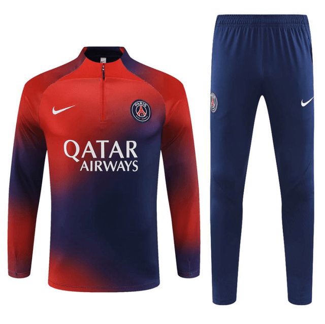 Adulte Paris Saint-Germain F.C.2023-2024 Quick Dry Casual rouge bleu 