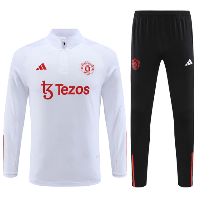 Adulte Manchester United F.C.2023-2024 Quick Dry Casual blanc