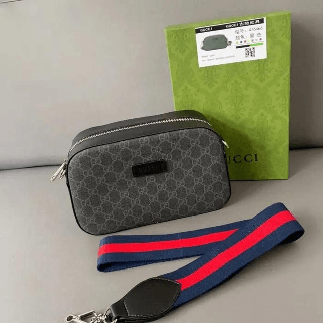 Sacoche GG original jacquard grise 25 x 15 cm
