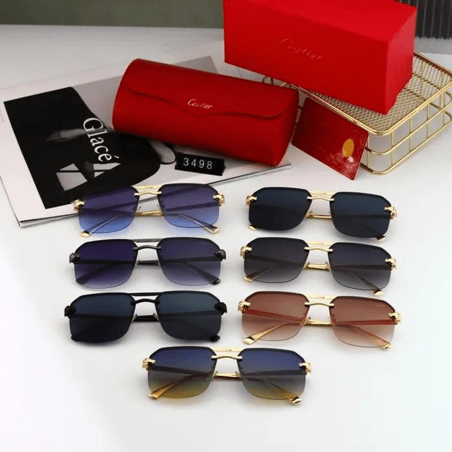 Lunette CRT motif panthère homme, design et luxe