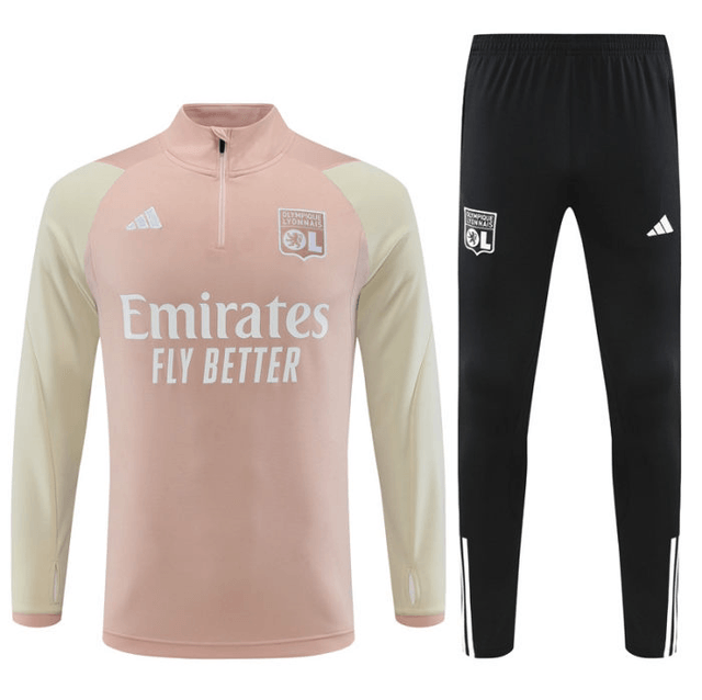 Adulte Olympique Lyonnais 2023-2024 Quick Dry Casual rose