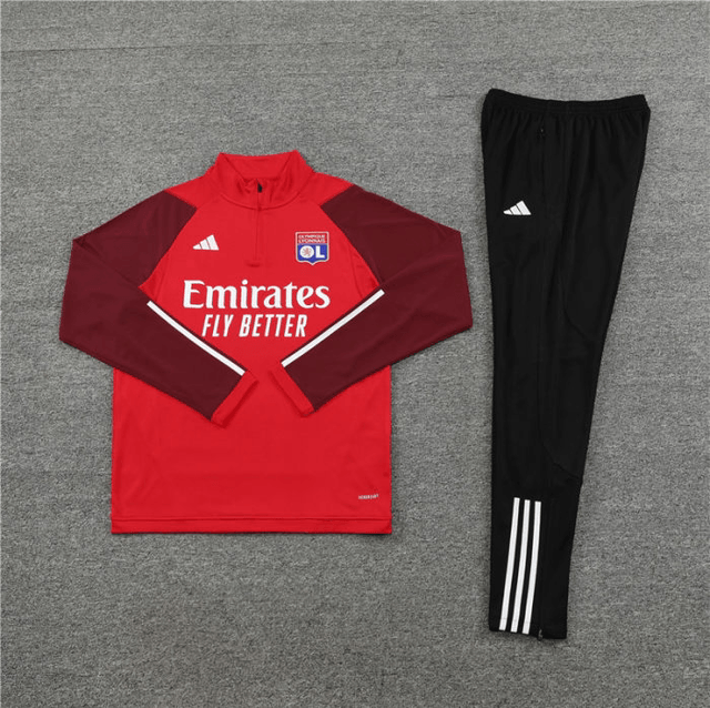 Adulte Olympique Lyonnais 2023-2024 Quick Dry Casual rouge