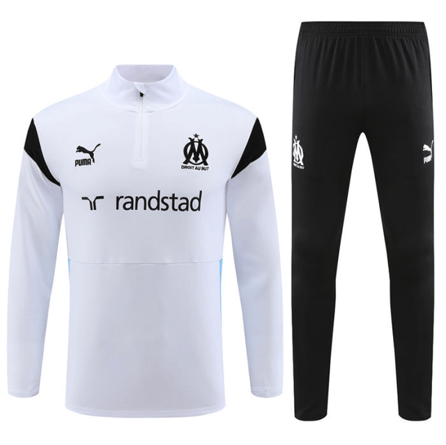 Adulte Olympique de Marseille 2023-2024 Quick Dry Casual Blanc
