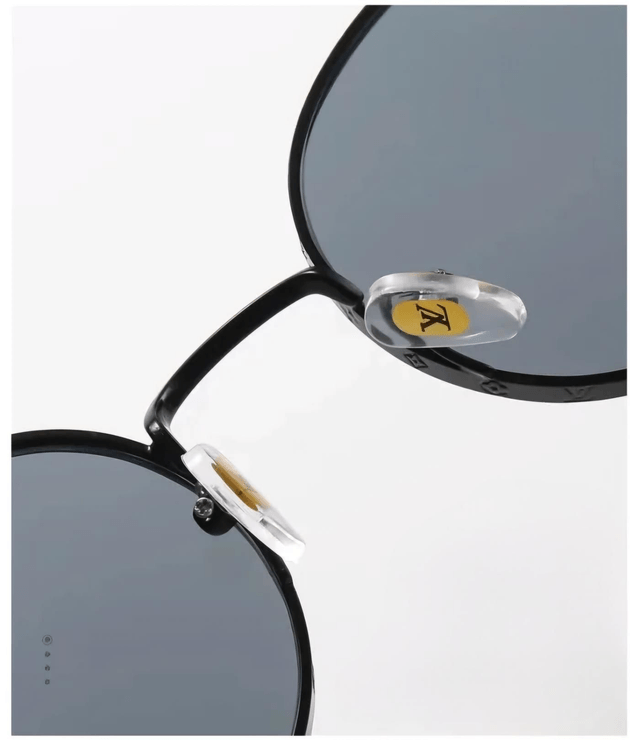 Lunette LSVN monture texturée métal, verres dégradés, luxe et qualité 1:1