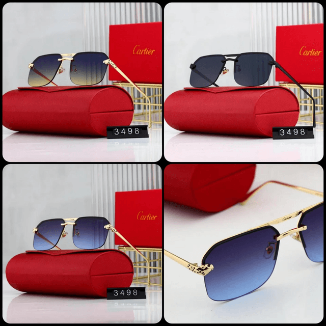Lunette CRT motif panthère homme, design et luxe