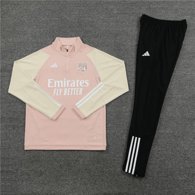 Adulte Olympique Lyonnais 2023-2024 Quick Dry Casual rose