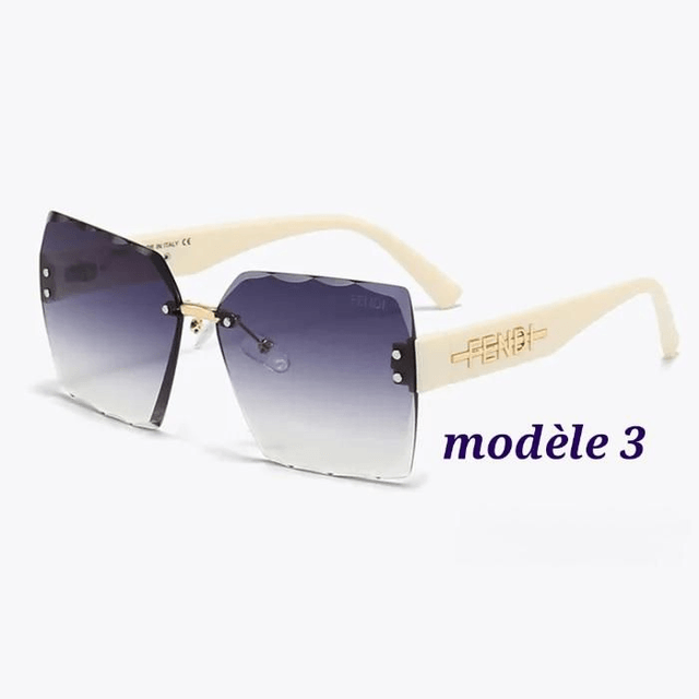 Lunette FND sans bordure, verres larges tendance et fashion pour femme