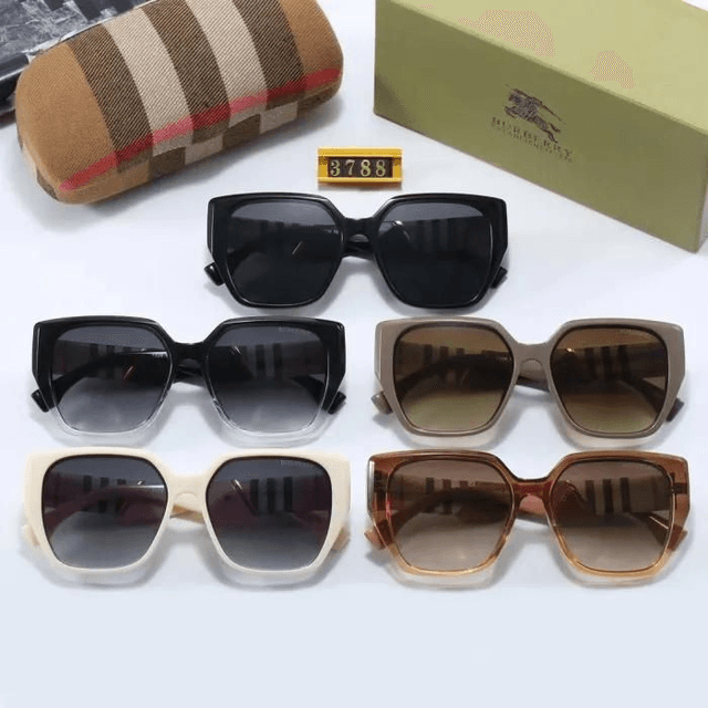 Lunette BBRY large monture rayée, verres dégradés fashion