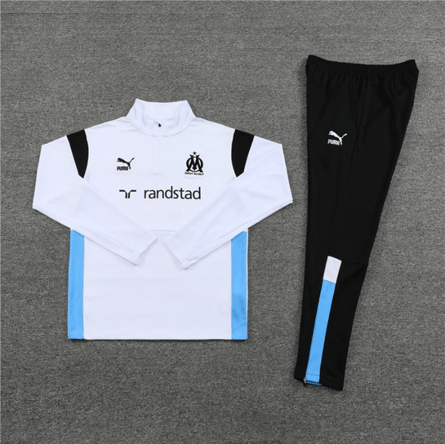 Adulte Olympique de Marseille 2023-2024 Quick Dry Casual Blanc
