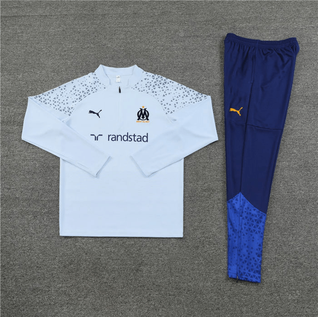 Adulte Olympique de Marseille 2023-2024 Quick Dry Casual gris