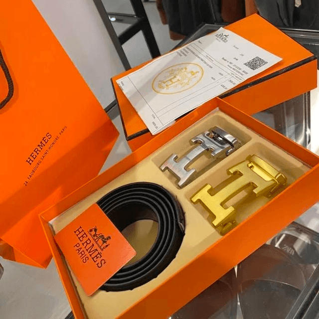 Ceinture HRMS à boucle automatique en cuir véritable pour homme

COFFRET