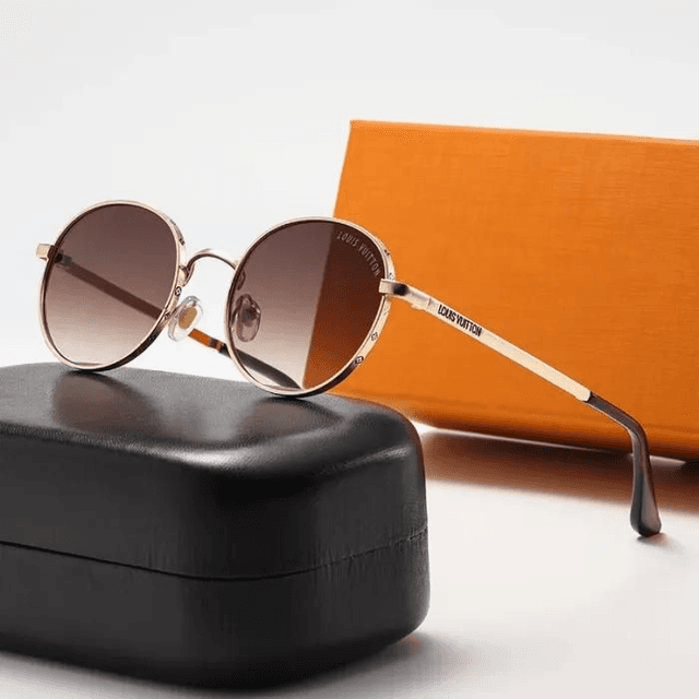 Lunette LSVN monture texturée métal, verres dégradés, luxe et qualité 1:1