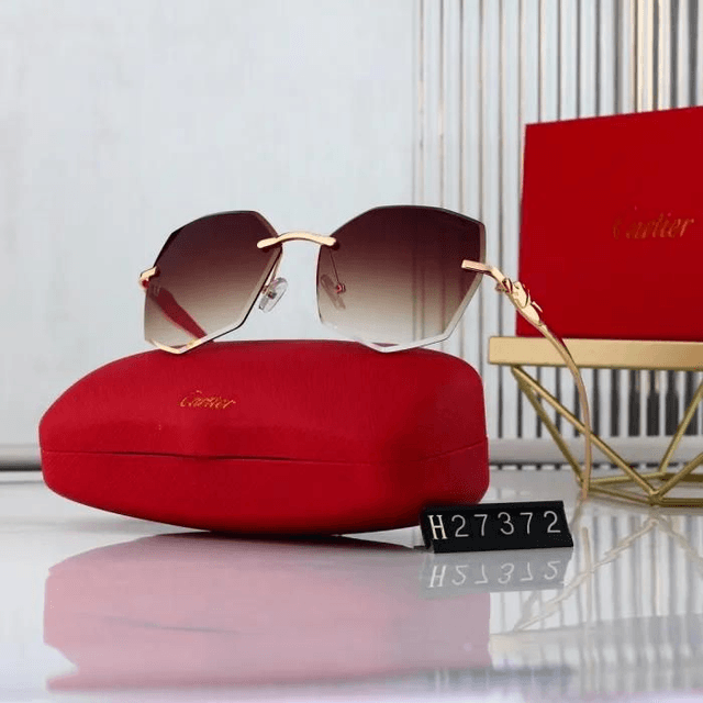 Lunette CRT forme diamant polygone pour femme, luxe et classe