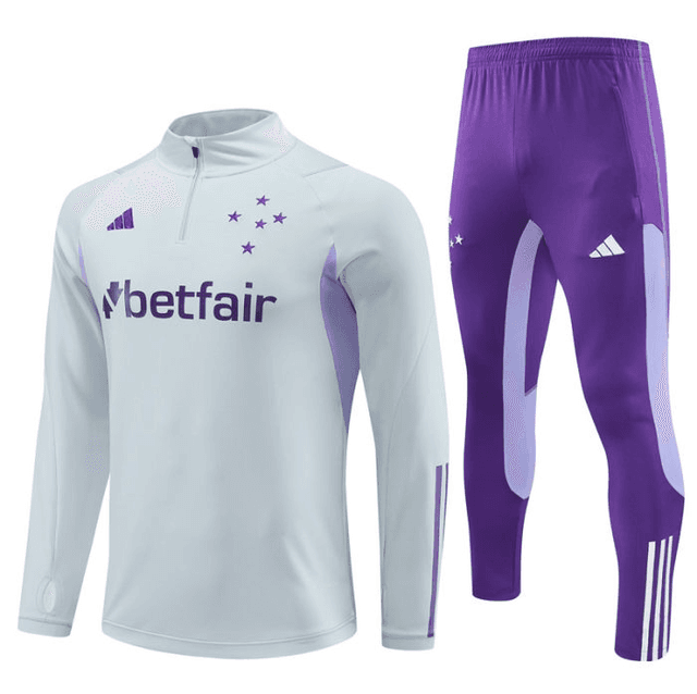 Adulte Cruzeiro Esporte Clube 2023-2024 Quick Dry Casual gris