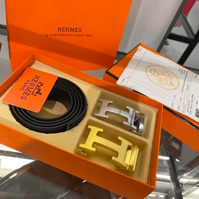 Ceinture HRMS à boucle automatique en cuir véritable pour homme

COFFRET