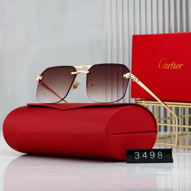 Lunette CRT motif panthère homme, design et luxe